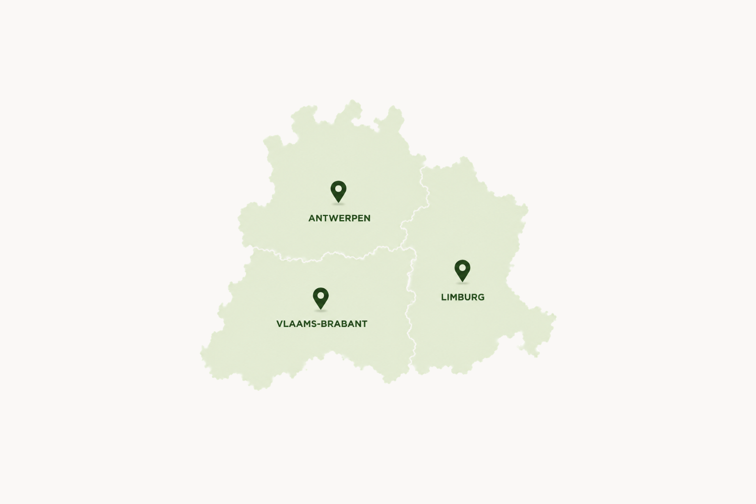Werkgebied MOS-X — Antwerpen, Vlaams-Brabant, Limburg